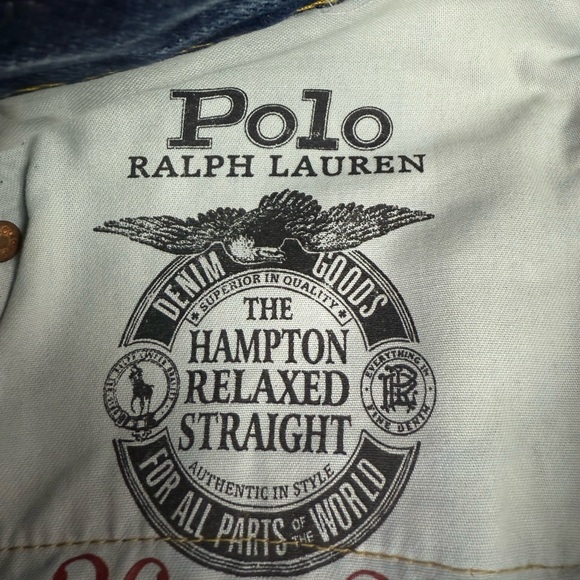 Polo Ralph Lauren Hampton Relaxed Straight Fit Cotton Denim Jeans Mens NWT - Picture 6 of 7